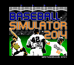 Baseball Simulator 2014 Title Screen